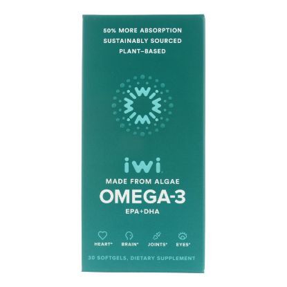 Iwi - Supp Alge Epa/dha Omega3 - EA of 1-30 SGEL