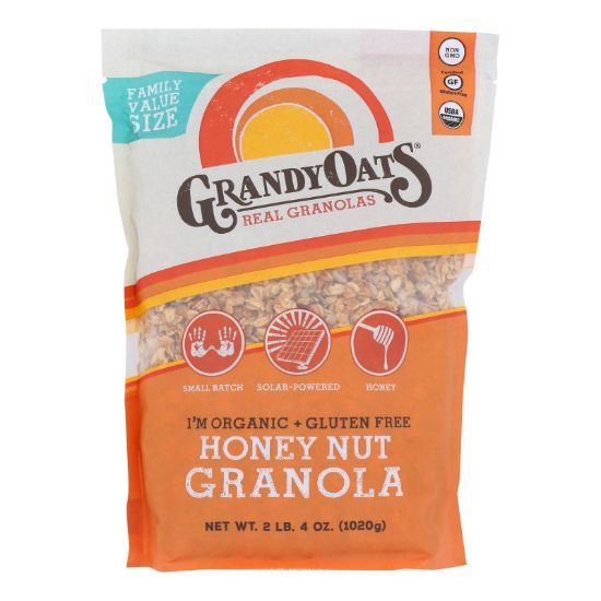 Grandyoats Granola Gluten-Free Honey Nut  - Case of 4 - 36 OZ