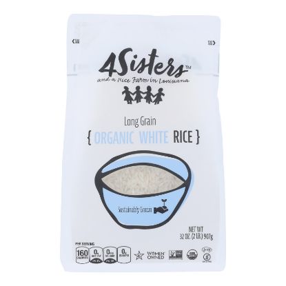 4 Sisters - Rice Og2 White Long Grain - CS of 6-2 LB