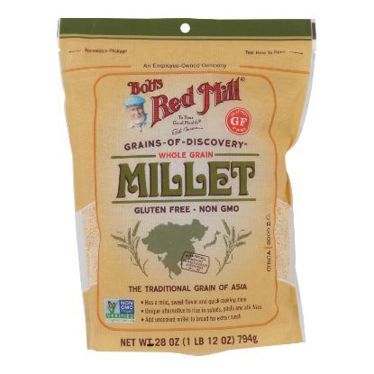 Bob's Red Mill - Millet Whole Grain Gluten Free - Case of 4-28 OZ