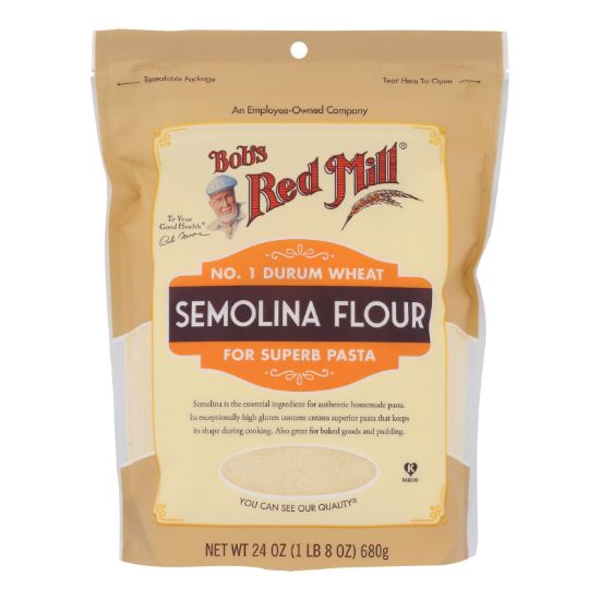 Bob's Red Mill - Flour Semolina - Case of 4-24 OZ