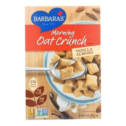 Barbara's Morning Oat Crunch Cereal Vanilla Almond  - 1 Each - 14 OZ