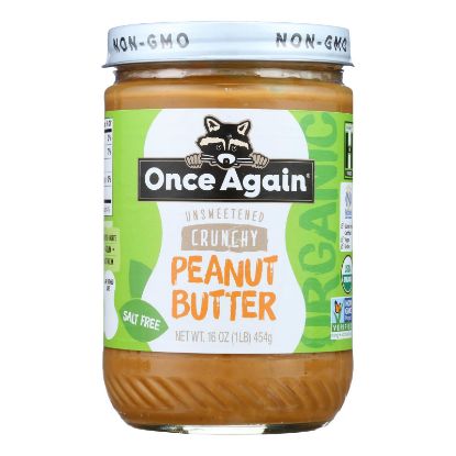 Once Again - Peanut Butter Crunchy Ns - Case of 6-16 OZ