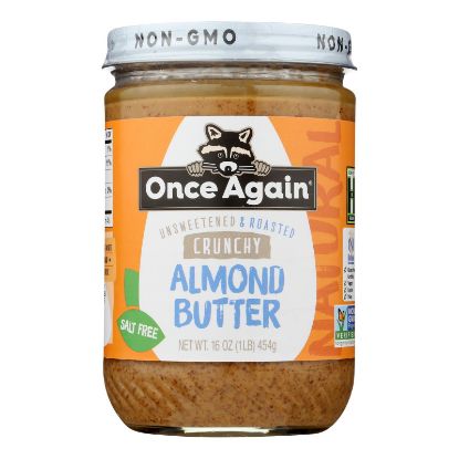 Once Again - Almond Butter Crunch Ns - Case of 6-16 OZ