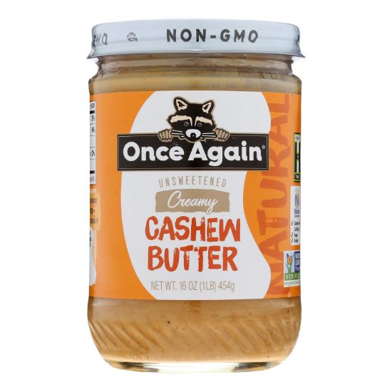 Once Again - Cashew Butter Ns - Case of 6-16 OZ