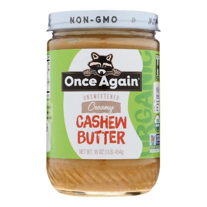 Once Again - Cashew Butter - Case of 6-16 OZ