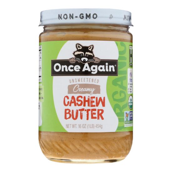 Once Again - Cashew Butter - Case of 6-16 OZ