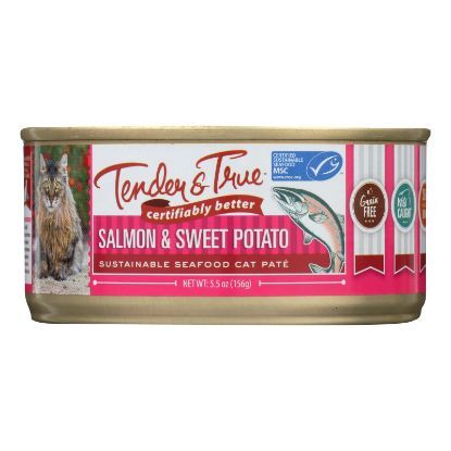 Tender & True - Cat Food Salmon&swt Pot - Case of 24 - 5.5 OZ