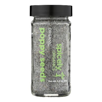 Spicely Organics - Poppy Seeds - Case of 3 - 2.2 OZ