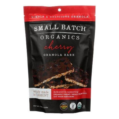 Small Batch Organics Cherry Granola Bark  - Case of 6 - 8 OZ