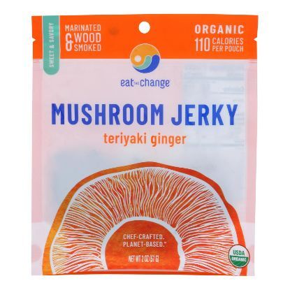 Eat The Change - Mushroom Jrky Ginger Teryk - Case of 8-2 OZ