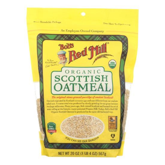 Bob's Red Mill - Oatmeal - Organic Scottish  - Case of 4 - 20 oz.