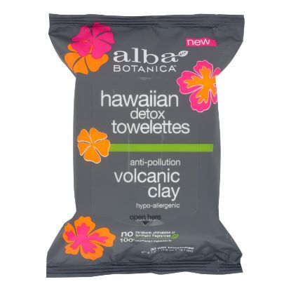 Alba Botanica - Towelette Hawaiian Detox - Case of 3-25 Count