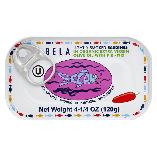 Bela-olhao Sardines - Sardines Piri Piri Smoke - Case of 12-4.23 OZ