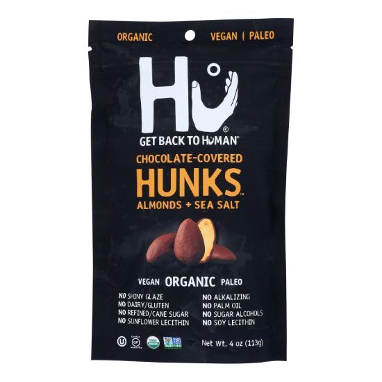 Hu - Hunks Organic Chocolate Cvrd Al/ss - Case of 6-4 OZ