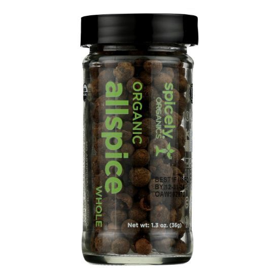 Spicely Organics - Organic Allspice - Whole - Case of 3 - 1.3 oz.