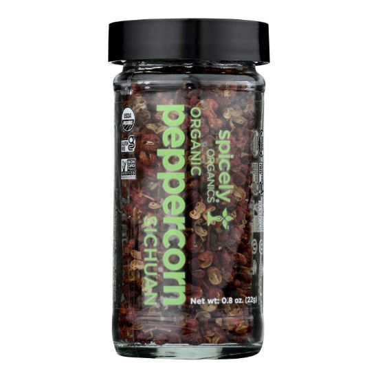 Spicely Organics - Organic Sichuan Peppercorn - Case of 3 - 0.8 oz.