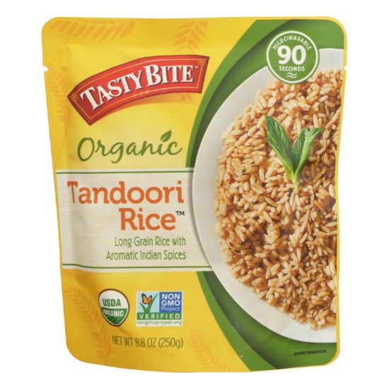 Tasty Bite Ready To Eat Tandoori Rice  - Case of 6 - 8.8 OZ