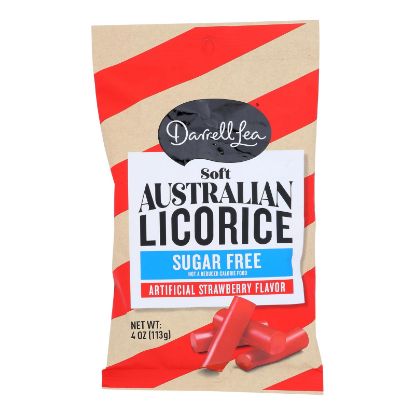Darrell - Liquorice Sugar Free Strawberry - Case of 8 - 4 OZ