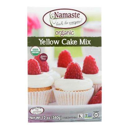 Namaste Foods Yellow Organic Cake Mix  - Case of 6 - 12 OZ