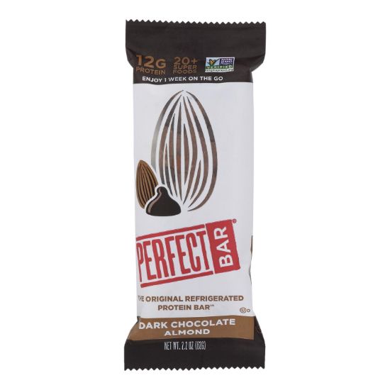 Perfect Bar Dark Chocolate Almond  - Case of 8 - 2.2 OZ