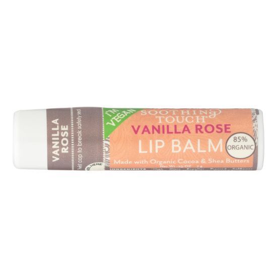 Soothing Touch Vanilla Rose Lip Balm Moisturizes And  - Case of 12 - .25 OZ