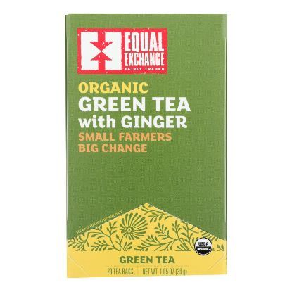 Equal Exchange - Tea Green Ginger - Case of 6-20 BAG