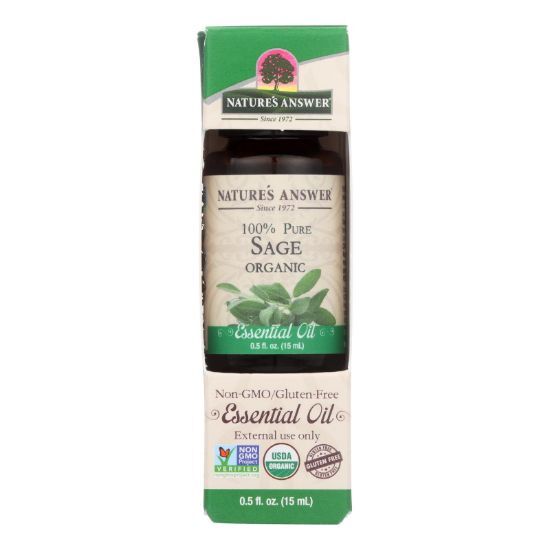 Nature's Answer - Organic Essential Oil - Sage - 0.5 oz.