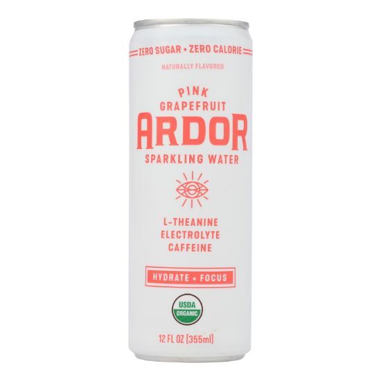 Ardor Sparkling Water - Sparkling Water Pink Grpft - Case of 12-12 FZ