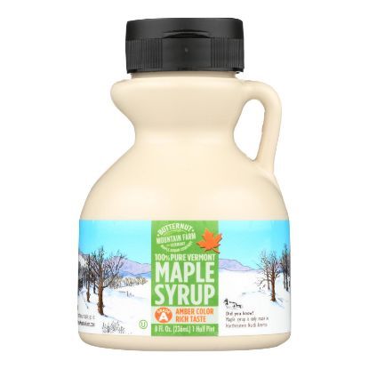 Butternut Mountain Farm - Maple Syrup - Amber Grade A - Case of 24 - 8 fl oz.