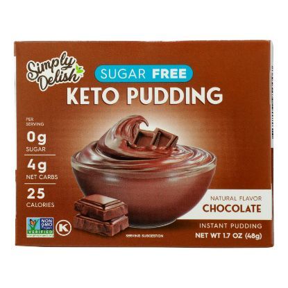 Simply Delish Chocolate Pudding & Pie Filling  - Case of 6 - 1.7 OZ