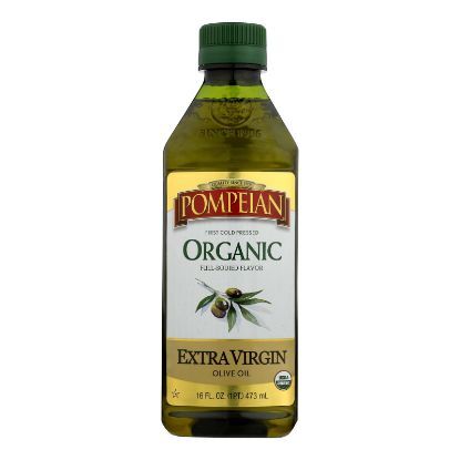 Pompeian Organic Extra Vigin Olive Oil - Case of 6 - 16 FZ