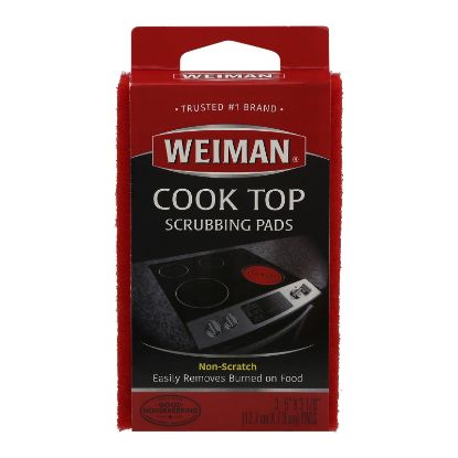 Weiman Pads - Cooktop Scrubbing - Case of 6 - 3 count