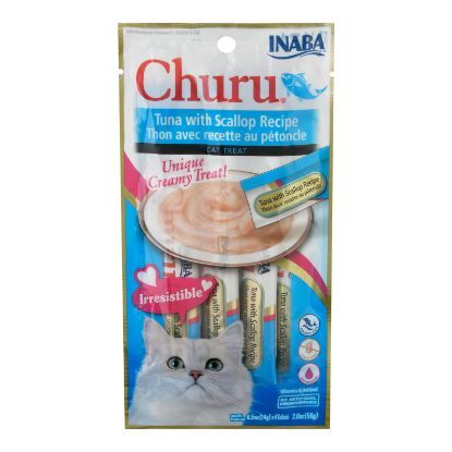 Inaba - Cat Churu Puree Tuna Sclp - Case of 8-2 OZ