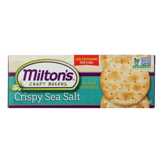 Miltons - Cracker Crispy Sea Salt - Case of 8-6.8 OZ