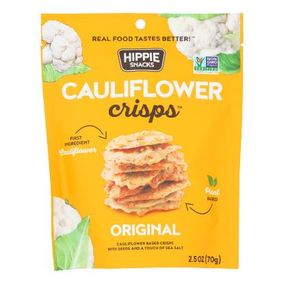 Hippie Snacks - Cauliflower Crsps Original - Case of 8-2.5 OZ