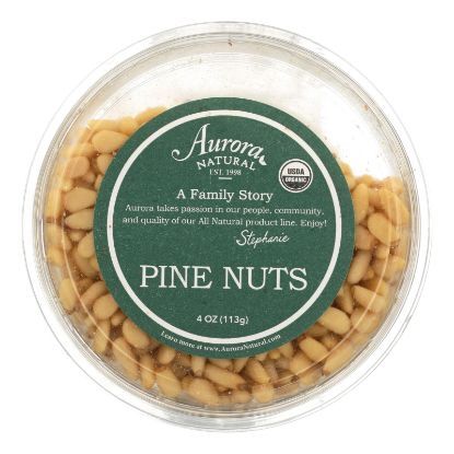 Aurora Natural Products - Organic Pine Nuts - Case of 12 - 4 oz.