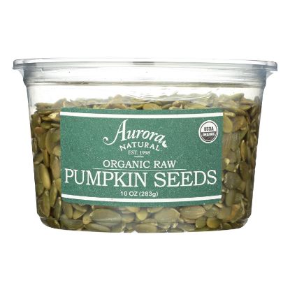 Aurora Natural Products - Organic Raw Pumpkin Seeds - Case of 12 - 10 oz.