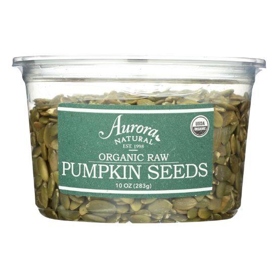 Aurora Natural Products - Organic Raw Pumpkin Seeds - Case of 12 - 10 oz.