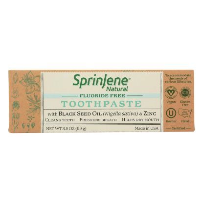 Sprinjene Natural - Toothpaste W/o Fluoride - 1 Each - 3.5 OZ