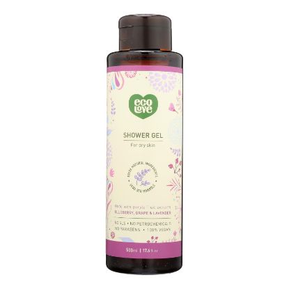 Ecolove - Shower Gel Purple Fruit - 1 Each - 17.6 FZ