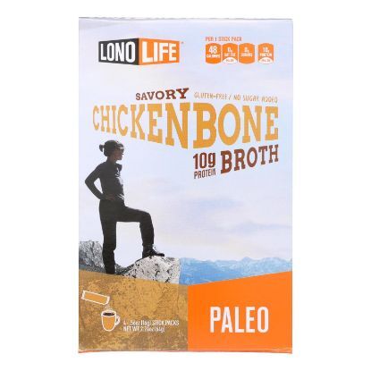Lonolife Chicken Bone Broth  - Case of 6 - 4/.56 OZ