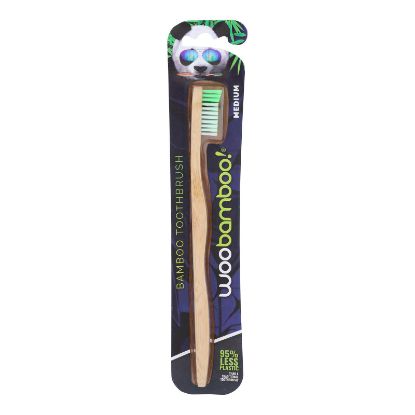 Woobamboo! Adult Medium Toothbrushes  - Case of 6 - CT