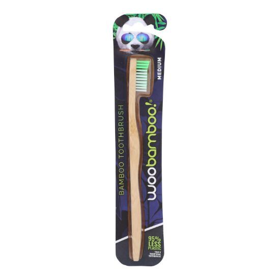 Woobamboo! Adult Medium Toothbrushes  - Case of 6 - CT