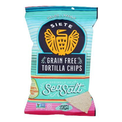 Siete - Tort Chip Sea Salt Green Free - Case of 24 - 1 OZ