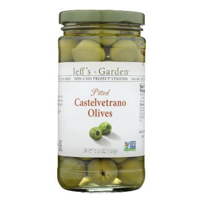Jeff's Garden - Castelvetrano Olives - Pitted - Case of 6 - 5.5 oz.
