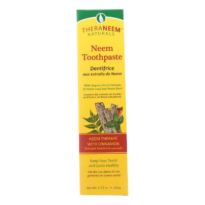 Theraneem Naturals Neem Therape With Cinnamon Toothpaste  - 1 Each - 4.23 OZ