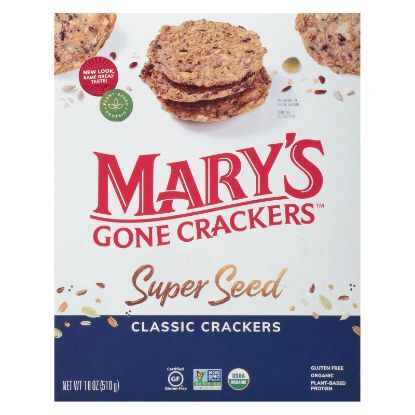 Mary's Gone Crackers - Cracker Super Seed - Case of 6 - 18 OZ