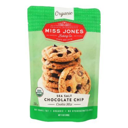 Miss Jones Baking Co Sea Salt Chocolate Chip Cookie Mix - Case of 6 - 13 OZ