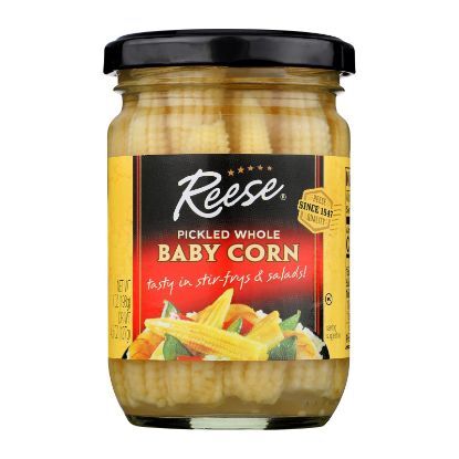 Reese Pickled Whole Baby Corn  - Case of 12 - 7 OZ